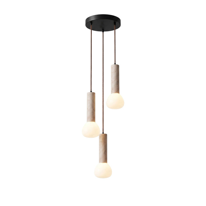 Lampa Wisząca z Travertynu Matchstick