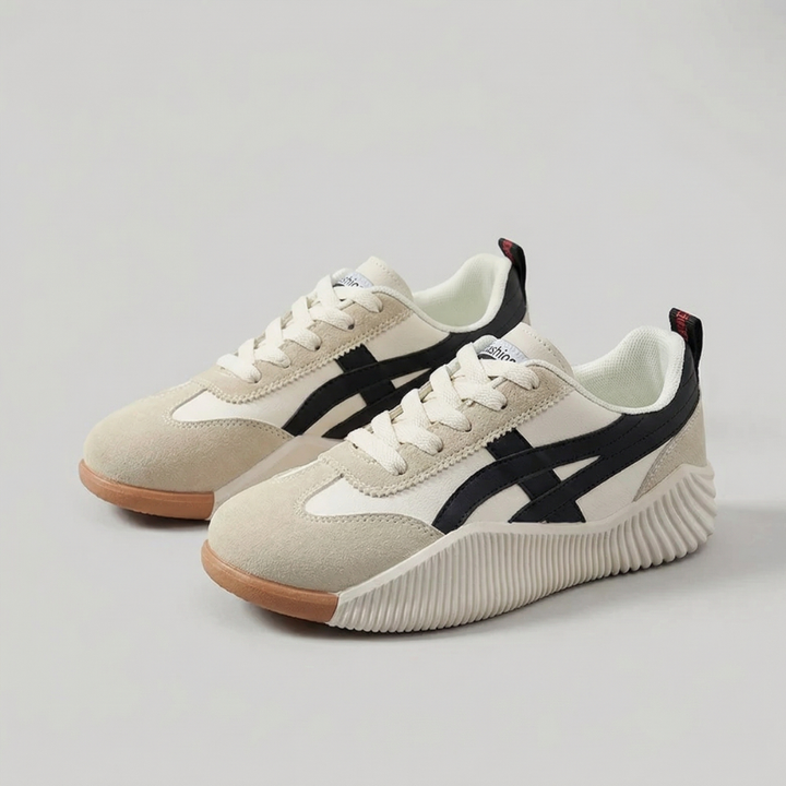 Stradia - Damskie Retro Sneakersy na Platformie dla Całodniowego Komfortu