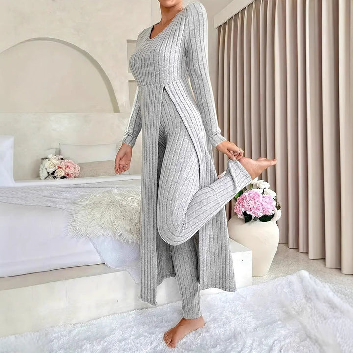 Wearbella – Zestaw z Długim Topem i Slim Spodniami
