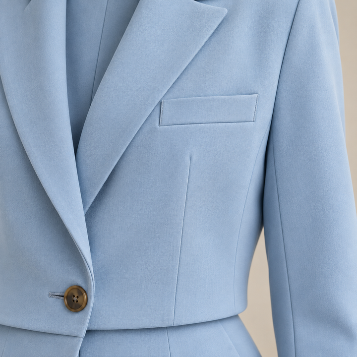 Wearbella – Żakiet z klapami i zestaw spodni w warstwowym wyglądzie
