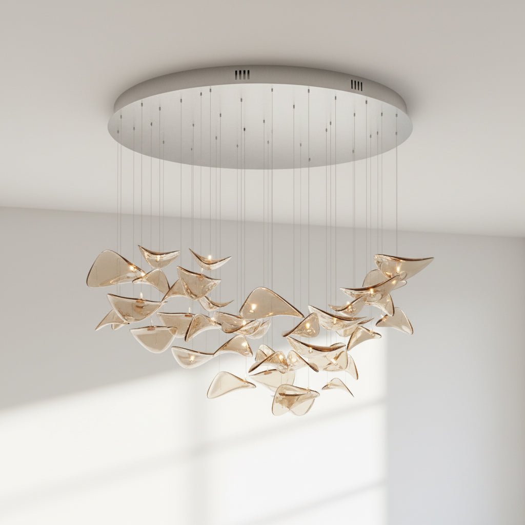Lampa wisząca "Falujący Liść"