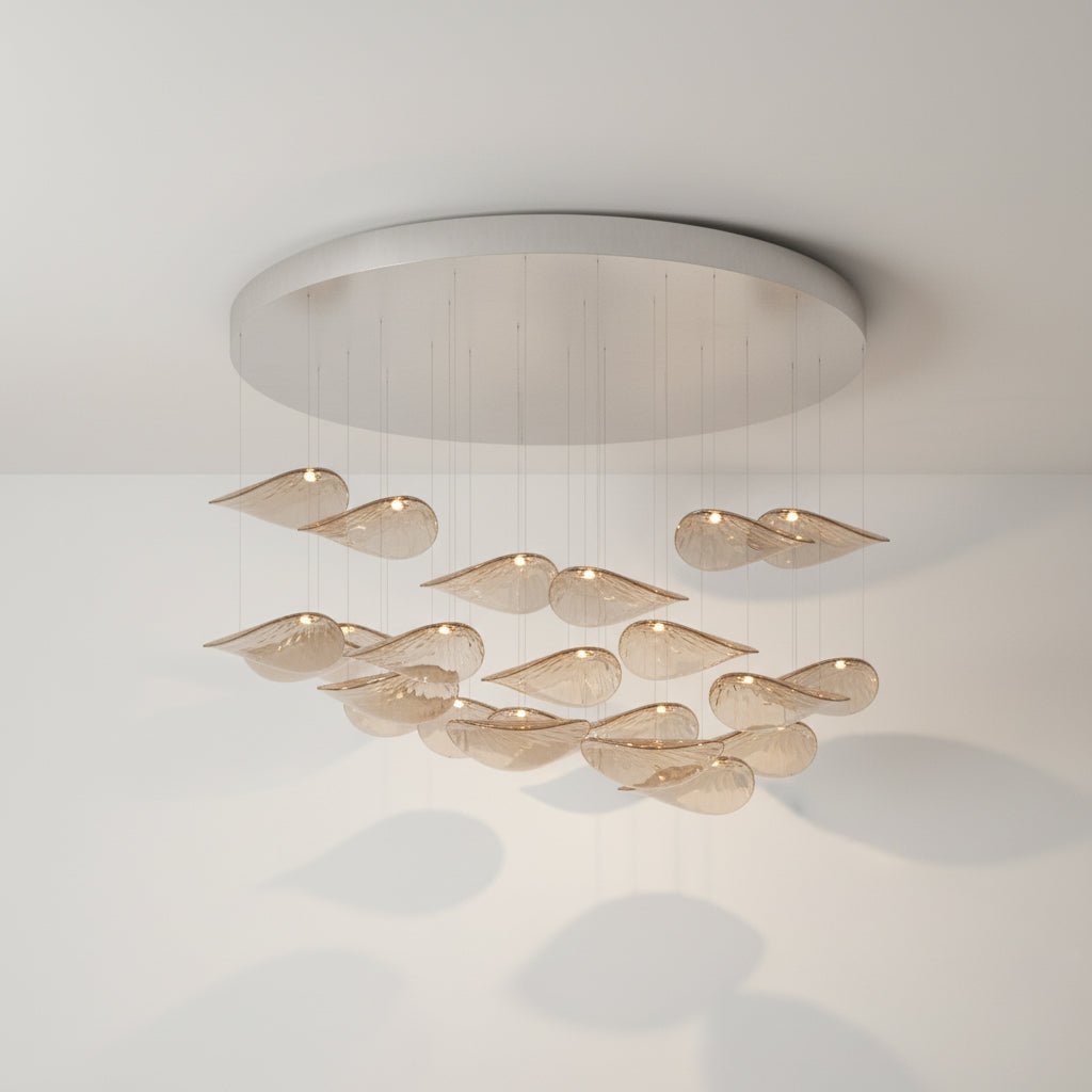 Lampa wisząca "Falujący Liść"