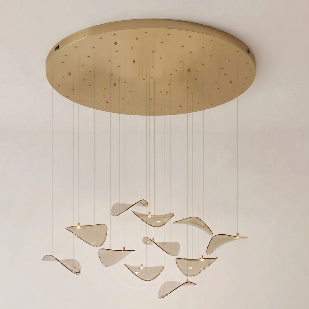 Lampa wisząca "Falujący Liść"