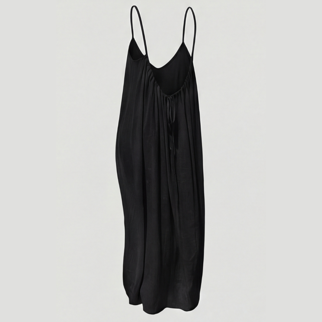 Soleia – Letnia Maxi Sukienka z Odkrytym Plecami