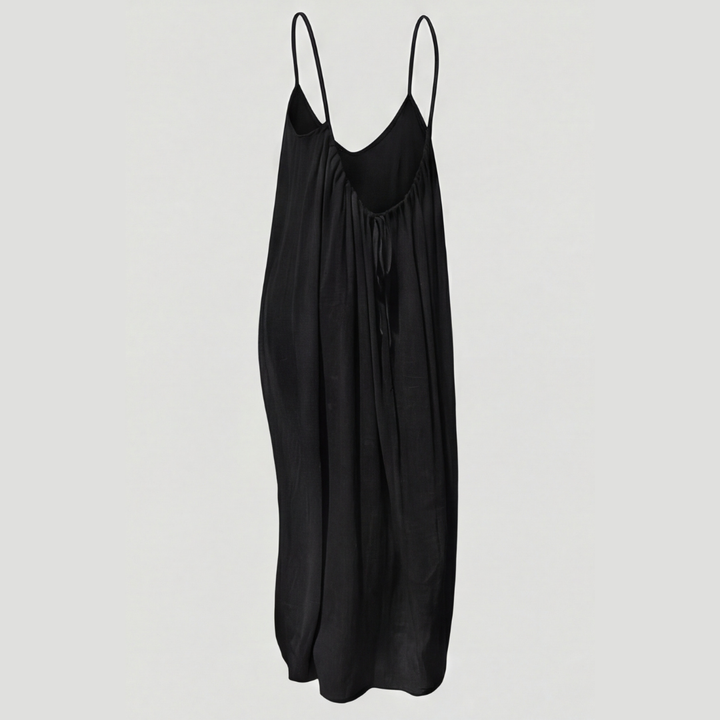 Soleia – Letnia Maxi Sukienka z Odkrytym Plecami