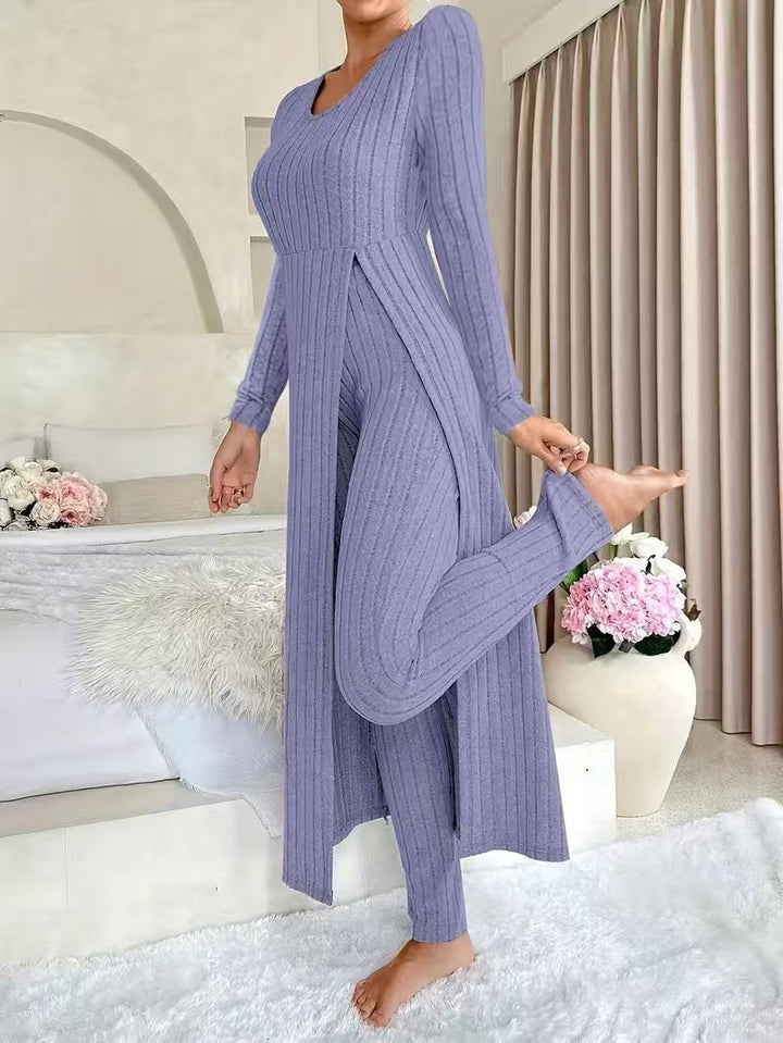 Wearbella – Zestaw z Długim Topem i Slim Spodniami
