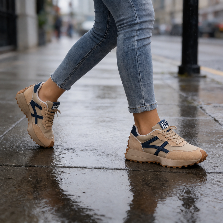 Solenne – Płaskie, Nieslizgające Sneakersy Chunky