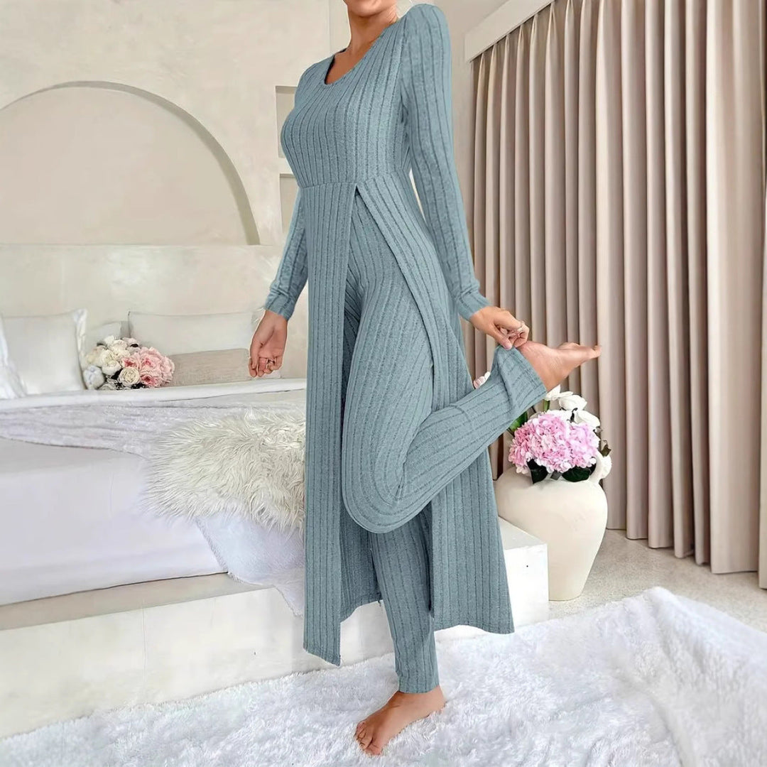 Wearbella – Zestaw z Długim Topem i Slim Spodniami