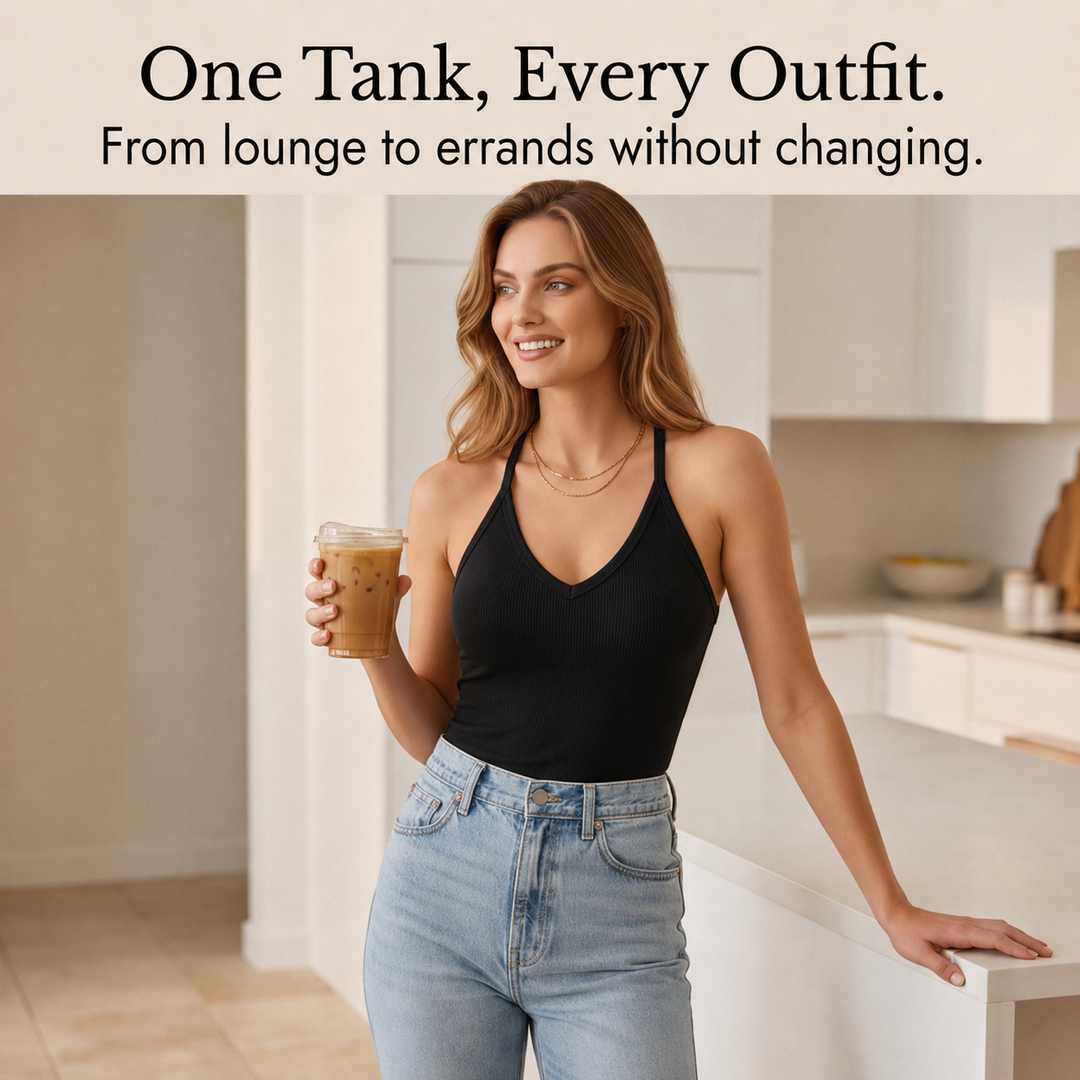 Lunella – Damska tank top z dekoltem w serek