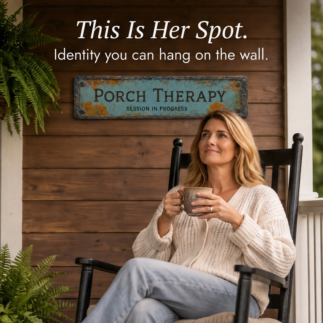 Porchly – Tablica Terapeutyczna na Werandzie w Stylu Vintage