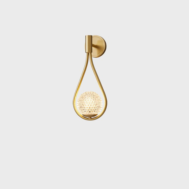 Lampa ścienna z mosiądzu