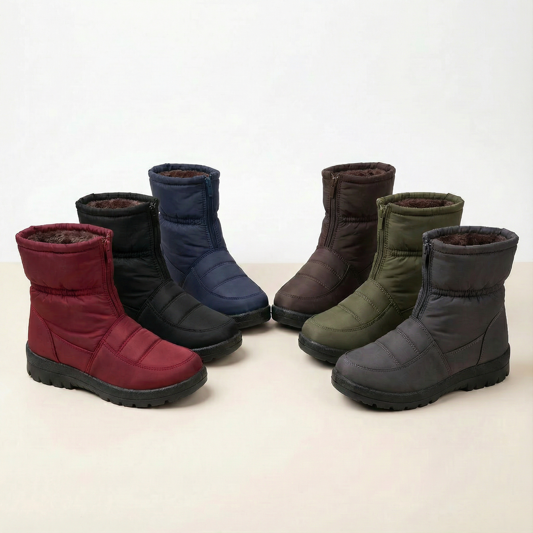 Snowstep - Wodoodporne zimowe buty z futrem