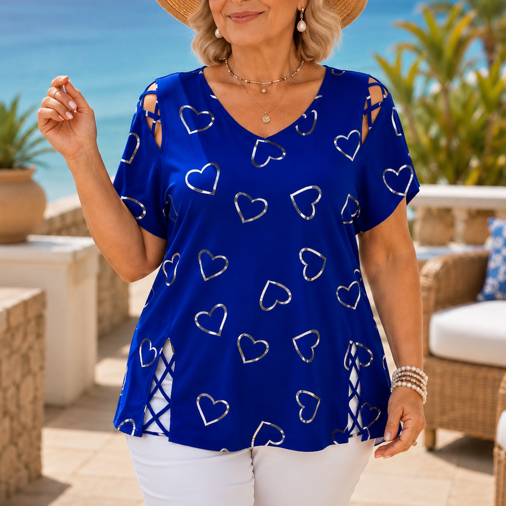 Tievelyn – T-shirt z wiązaniem, który kształtuje bez ucisku