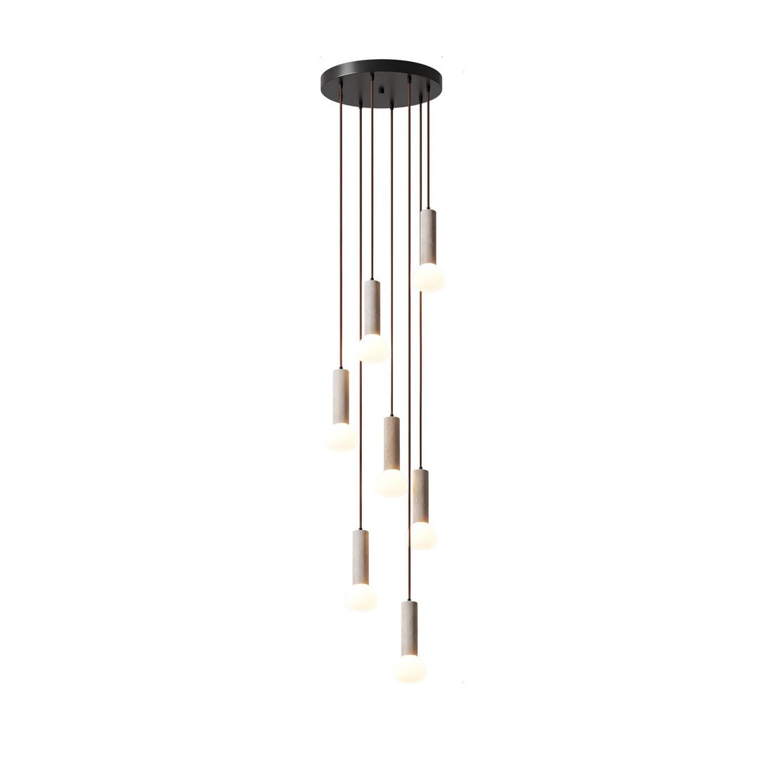 Lampa Wisząca z Travertynu Matchstick