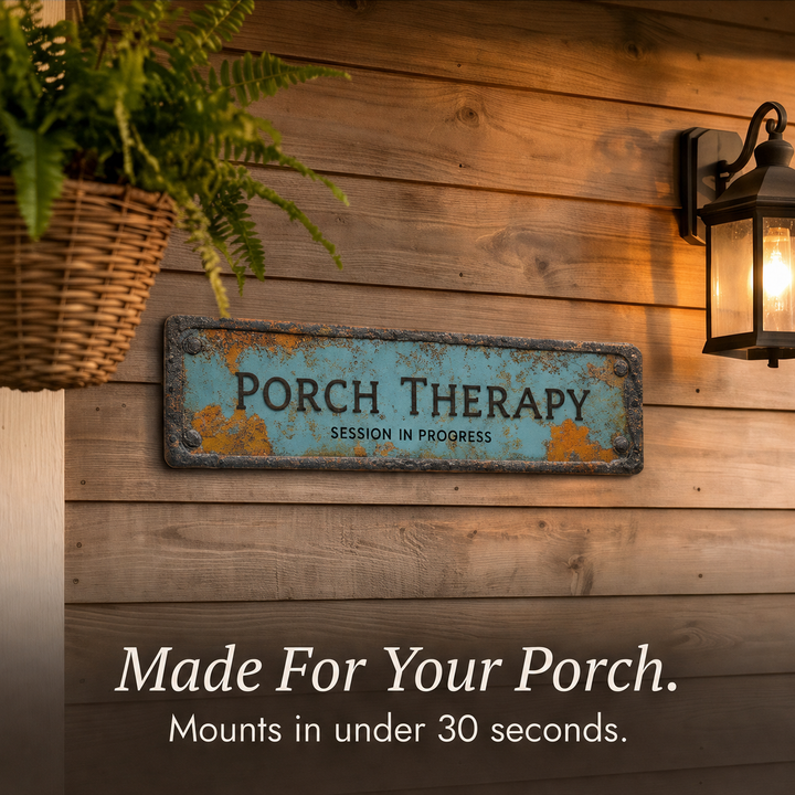 Porchly – Tablica Terapeutyczna na Werandzie w Stylu Vintage