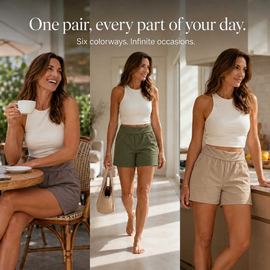 Wearbella – Szorty bermudy z wysokim stanem i kieszeniami