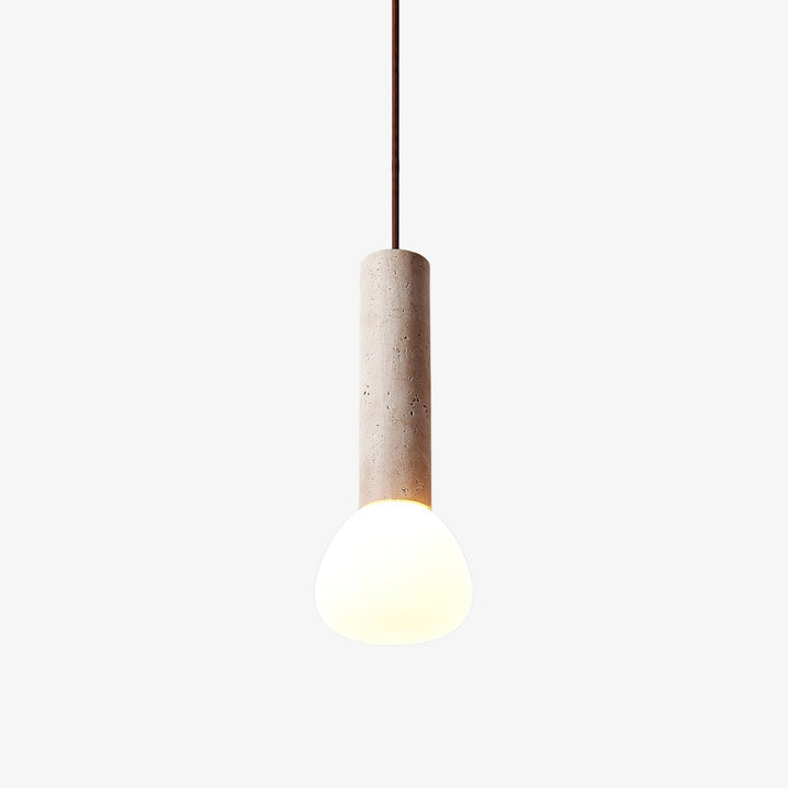 Lampa Wisząca z Travertynu Matchstick