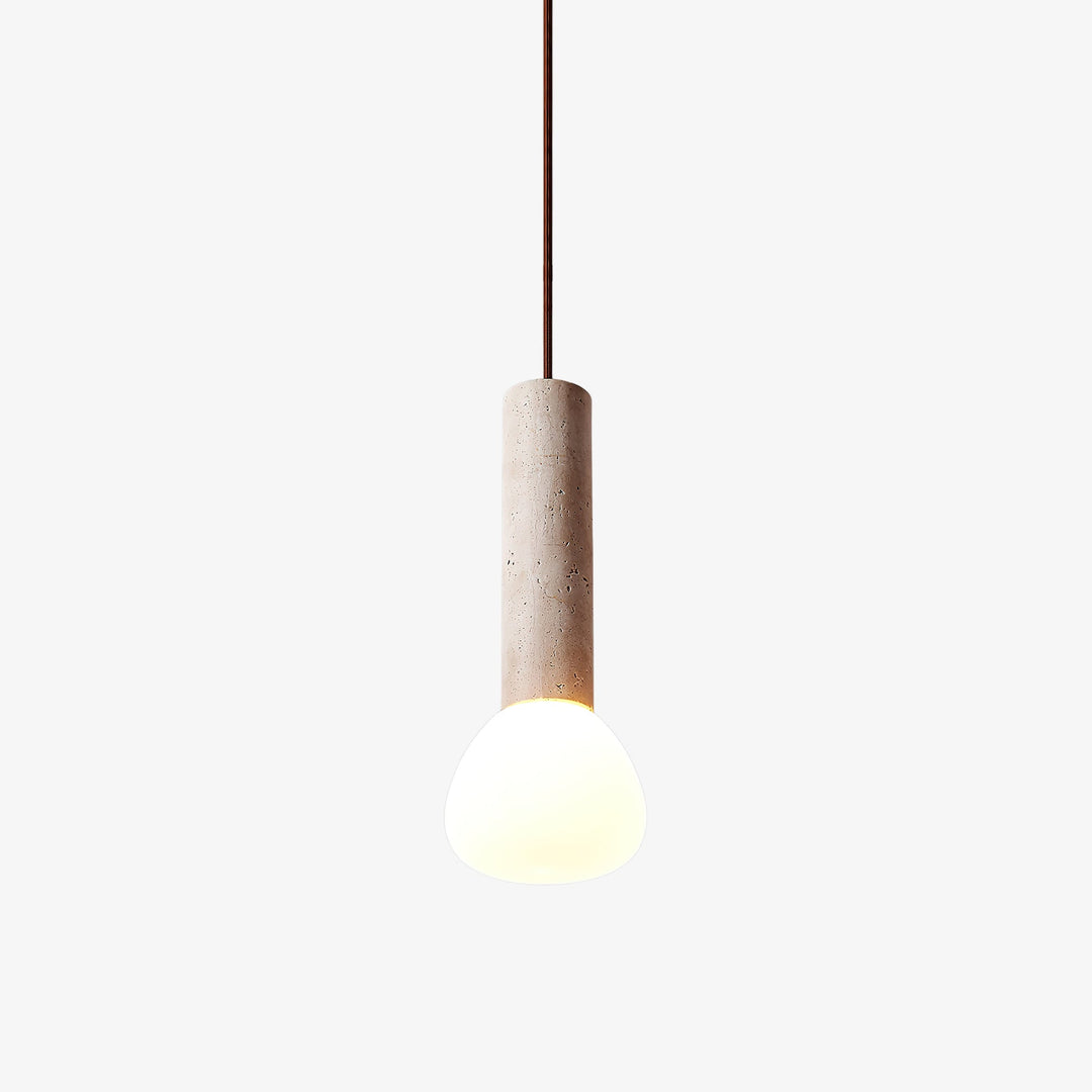 Lampa Wisząca z Travertynu Matchstick