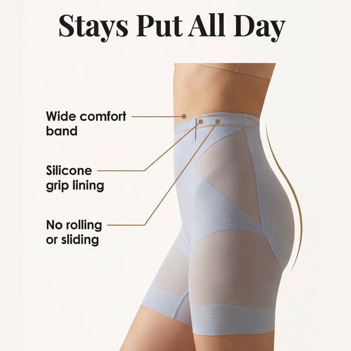 Slimaire - Bezszwowe Szorty Wysokiej Talii dla Kobiet