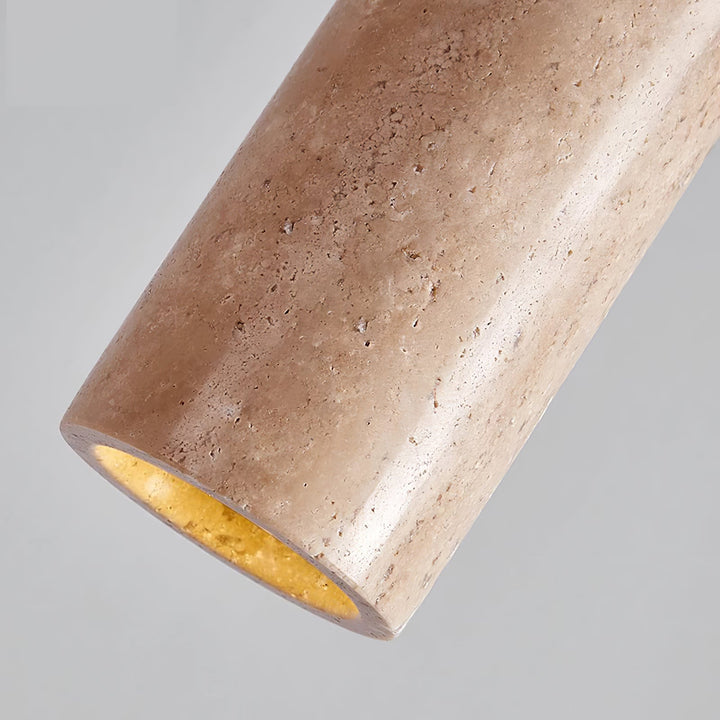 Lampa wisząca Solvara z trawertynu