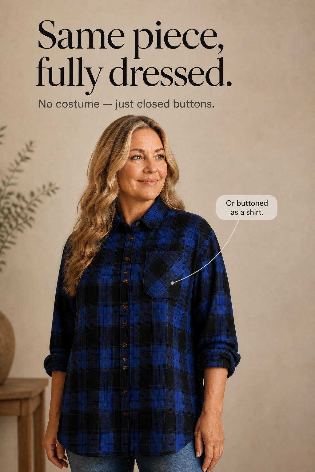 Overshirt &amp; Co – Oversized Koszula Flanelowa w Kratę Buffalo