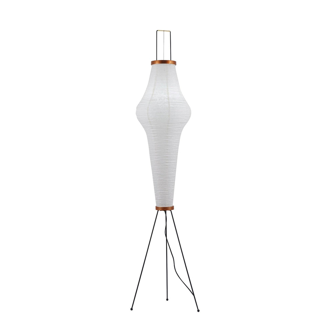 Lampa podłogowa z papieru ryżowego