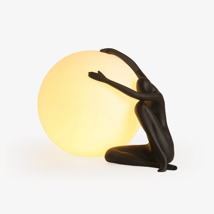 Lampa stołowa humanoidalna z kulą