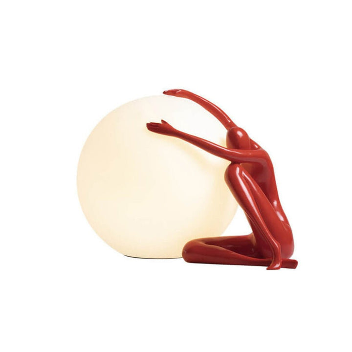 Lampa stołowa humanoidalna z kulą