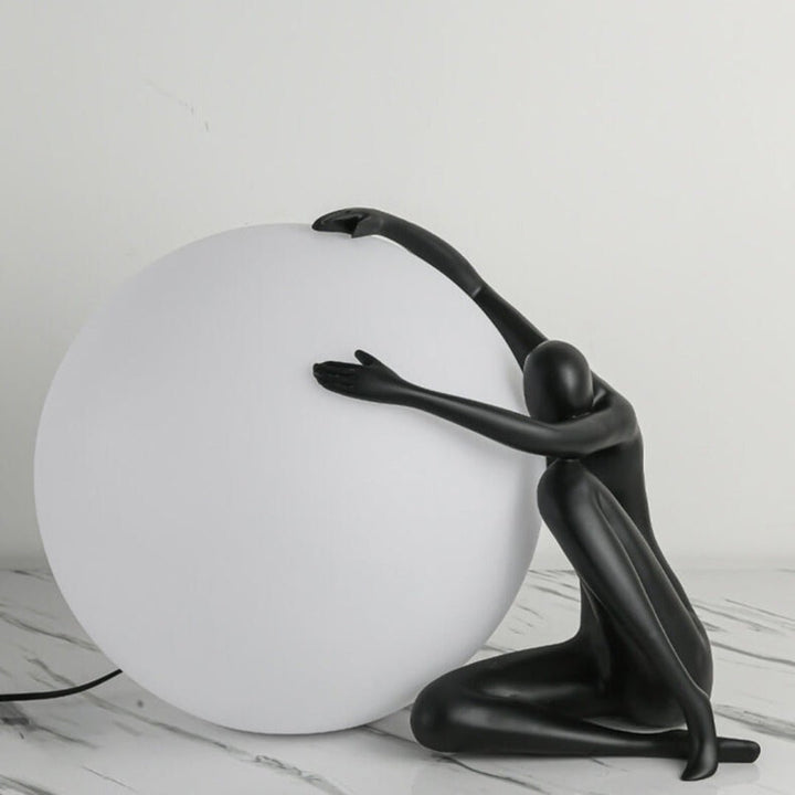 Lampa stołowa humanoidalna z kulą