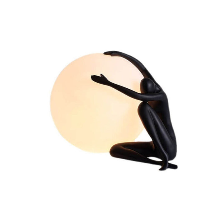 Lampa stołowa humanoidalna z kulą