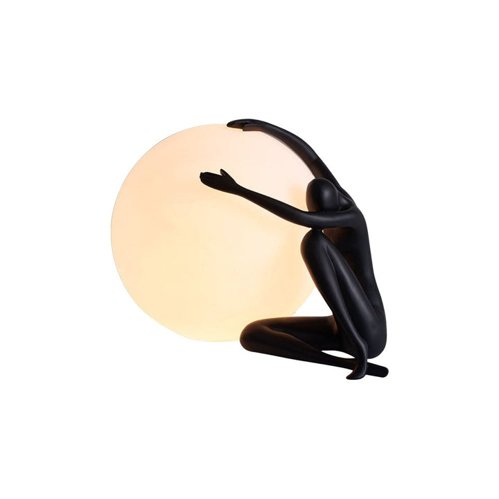 Lampa stołowa humanoidalna z kulą