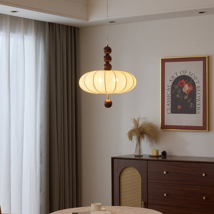 Lampa wisząca Adelaide z tkaniny