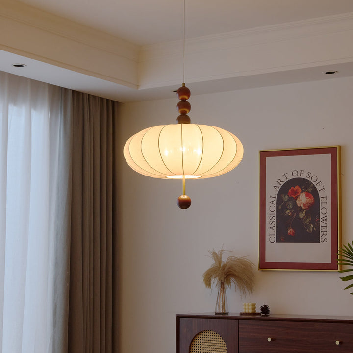 Lampa wisząca Adelaide z tkaniny