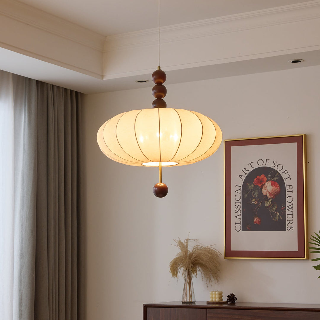 Lampa wisząca Adelaide z tkaniny