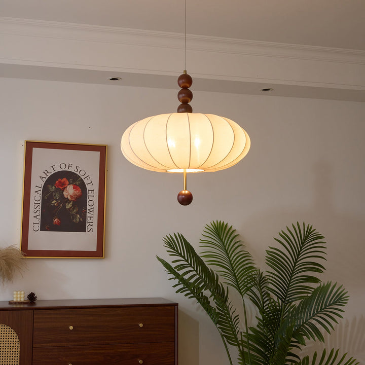 Lampa wisząca Adelaide z tkaniny