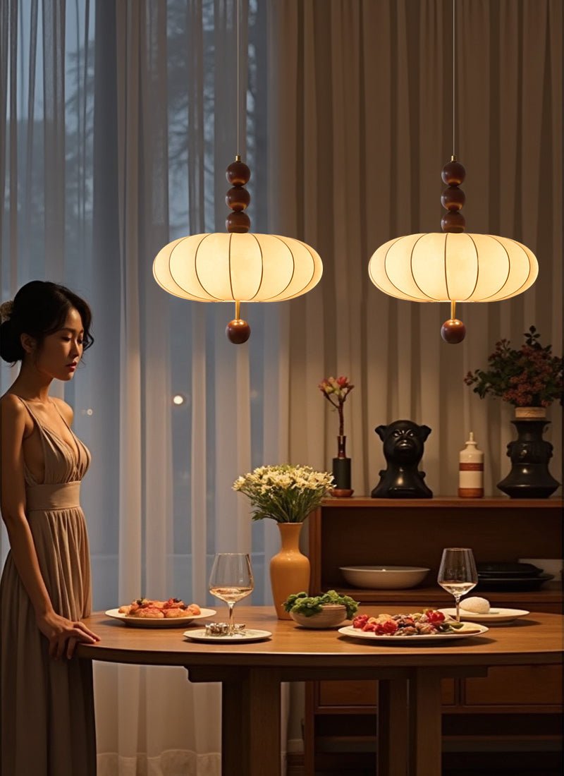 Lampa wisząca Adelaide z tkaniny