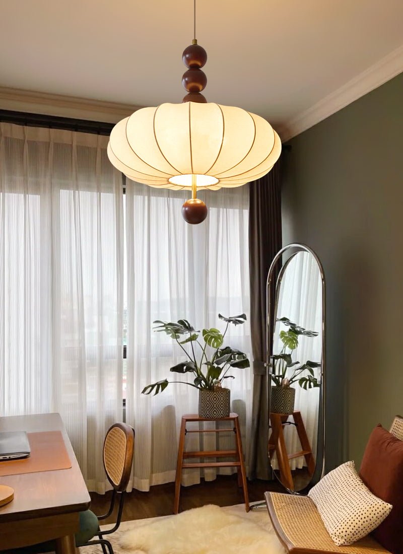 Lampa wisząca Adelaide z tkaniny