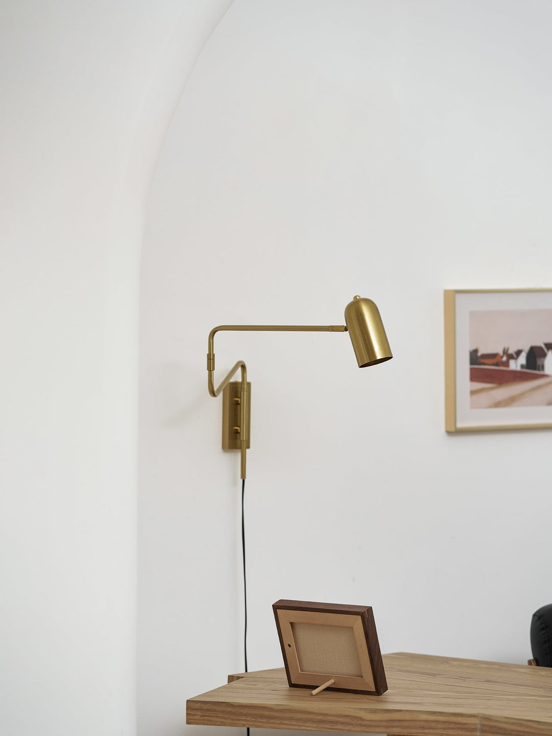 Regulowana Lampa Ścienna z Ramieniem do Wtyczki