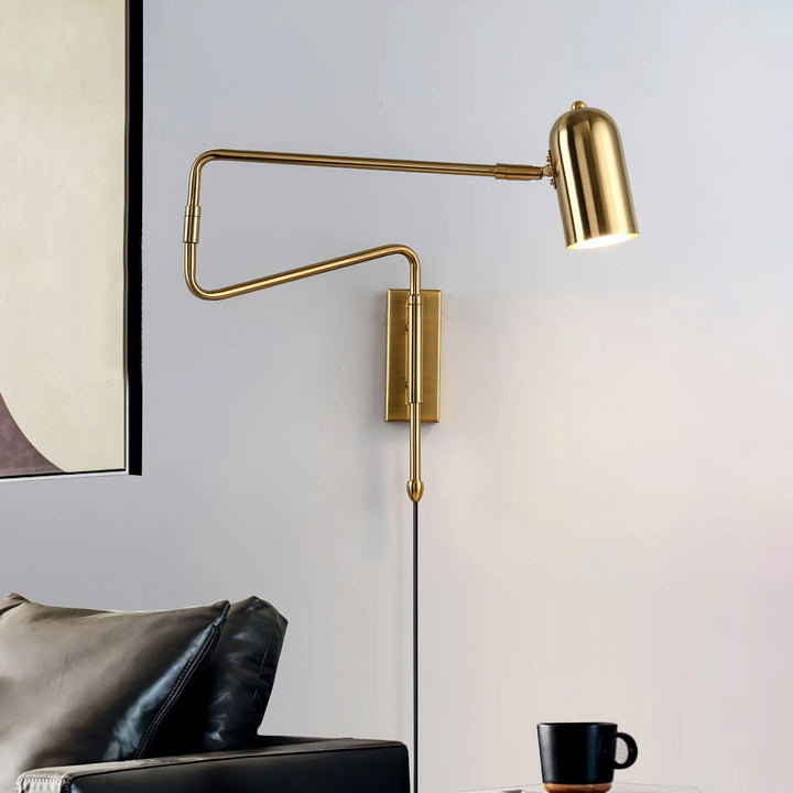 Regulowana Lampa Ścienna z Ramieniem do Wtyczki