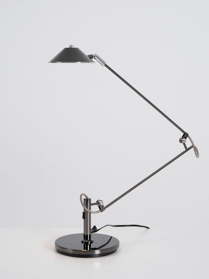 Regulowana Czarna Lampa Biurkowa