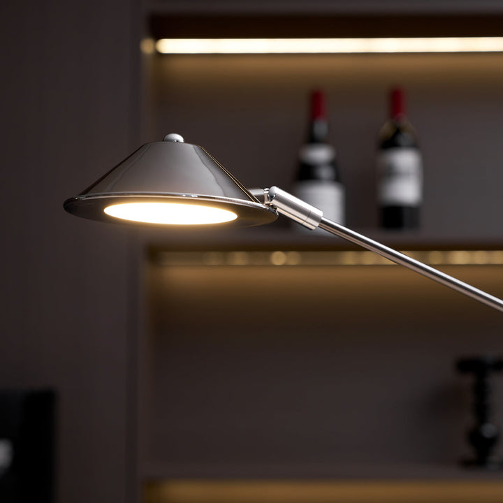Regulowana Czarna Lampa Biurkowa