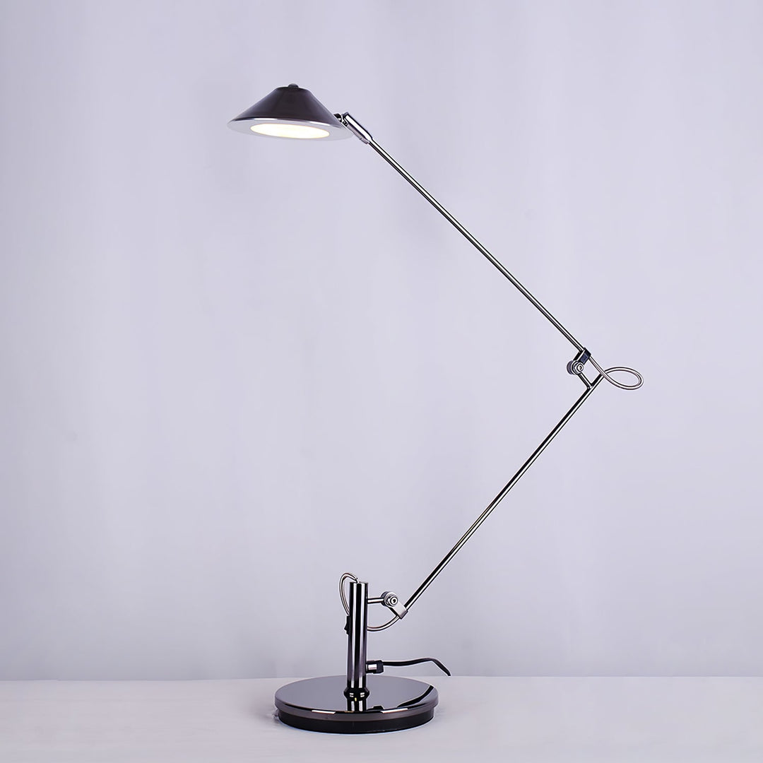 Regulowana Czarna Lampa Biurkowa
