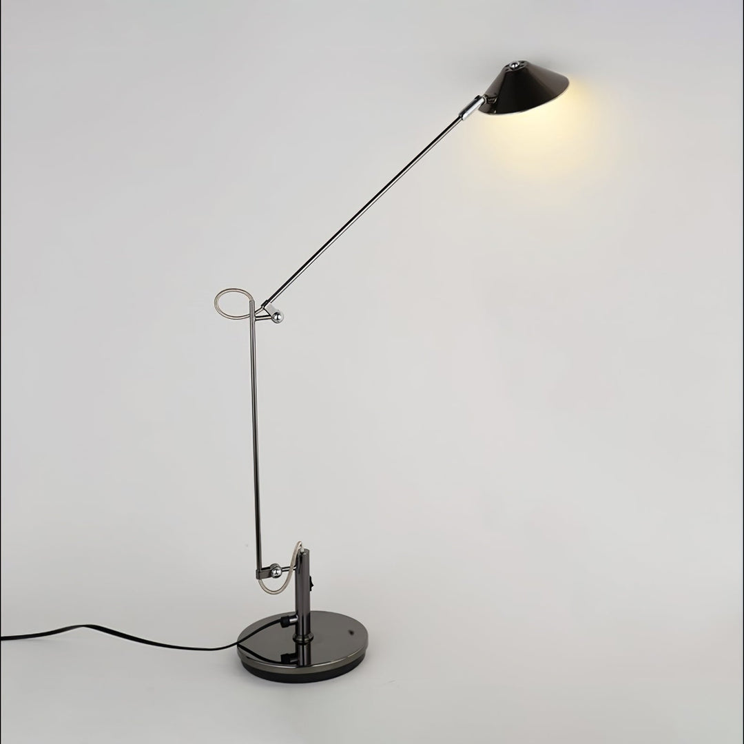 Regulowana Czarna Lampa Biurkowa