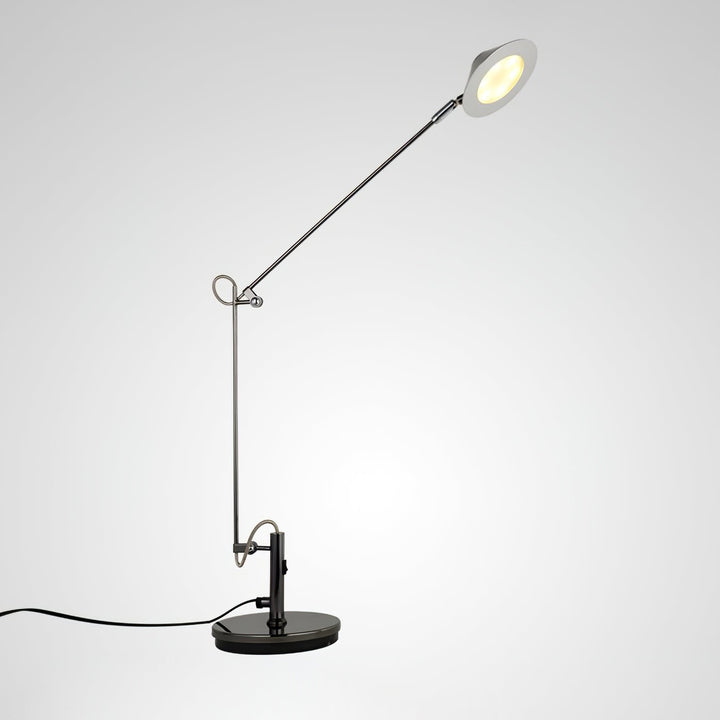 Regulowana Czarna Lampa Biurkowa