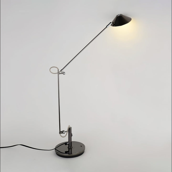 Regulowana Czarna Lampa Biurkowa