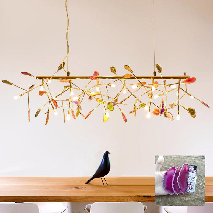 Żyrandol z Agatowymi Płatkami