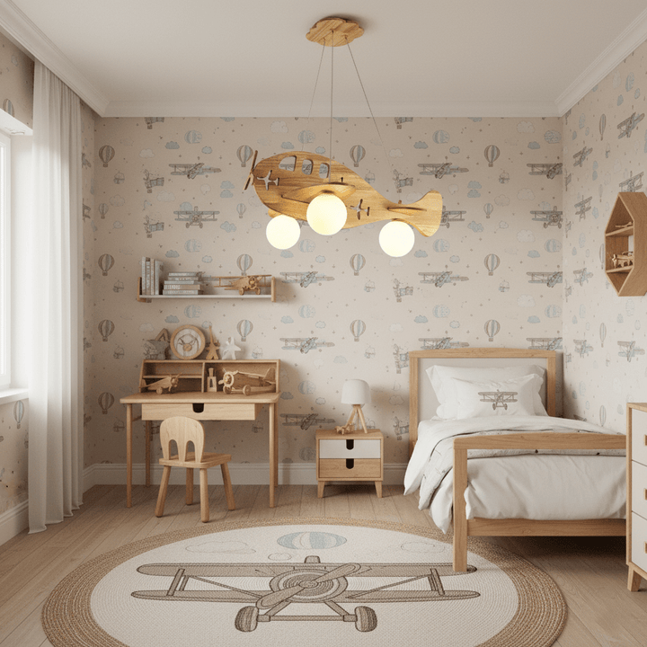 Lampa Wisząca w Kształcie Samolotu