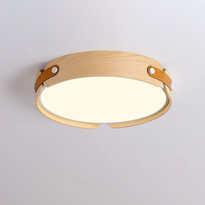 Lampa sufitowa Aiwen z drewna