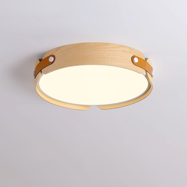 Lampa sufitowa Aiwen z drewna