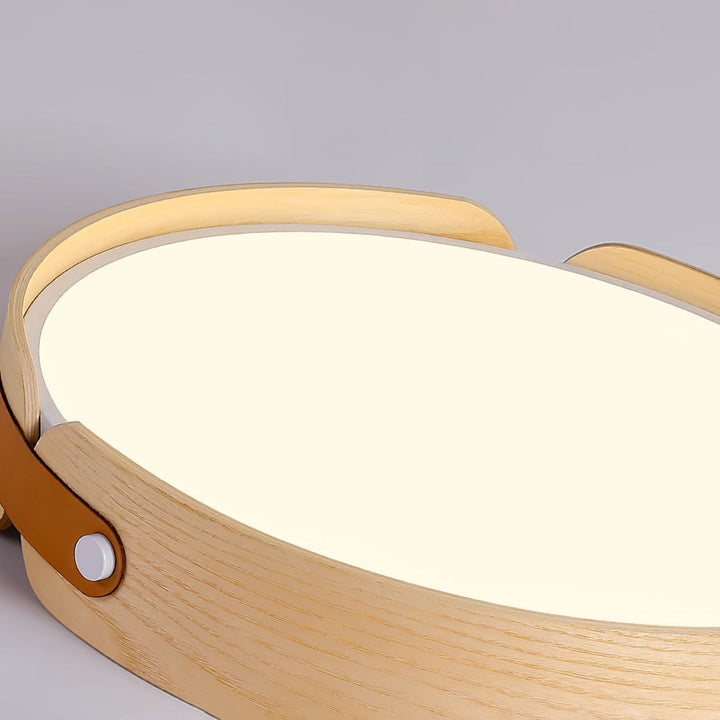 Lampa sufitowa Aiwen z drewna